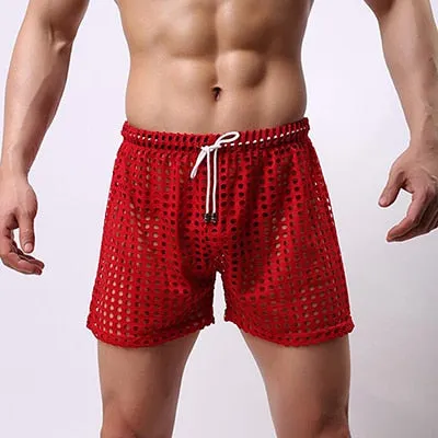 Big Mesh Brand-Clothing Hollow Men'S Home Pajamas