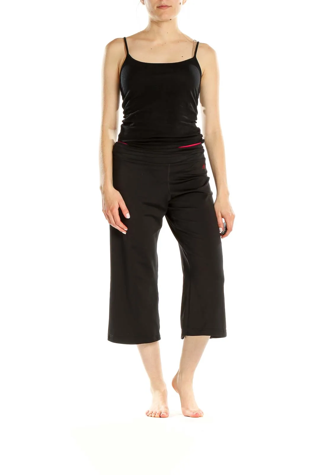 Black Adidas Capri Yoga Pants