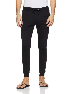 Black Cotton Men's Pyjamas Bottom Jogger pants