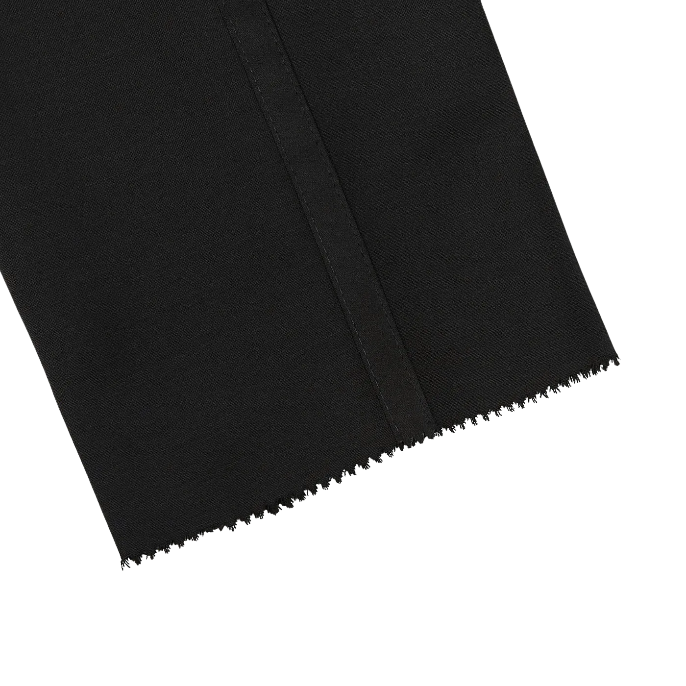 Black Wool Mohair Tuxedo Trousers