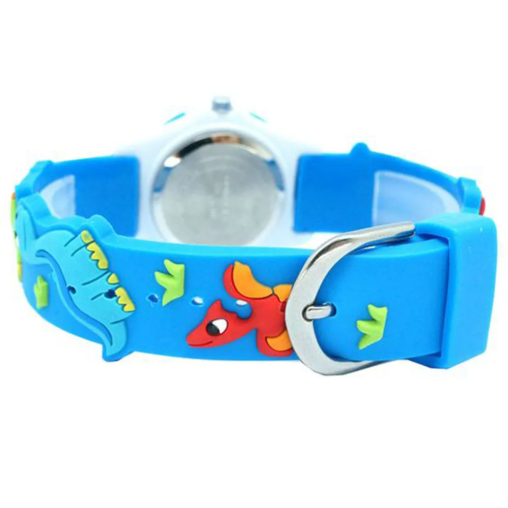 Brand  High Quality Cute Dinosaur Cartoon children watch girls Rubber kids watches boys Silicone Quartz WristWatch