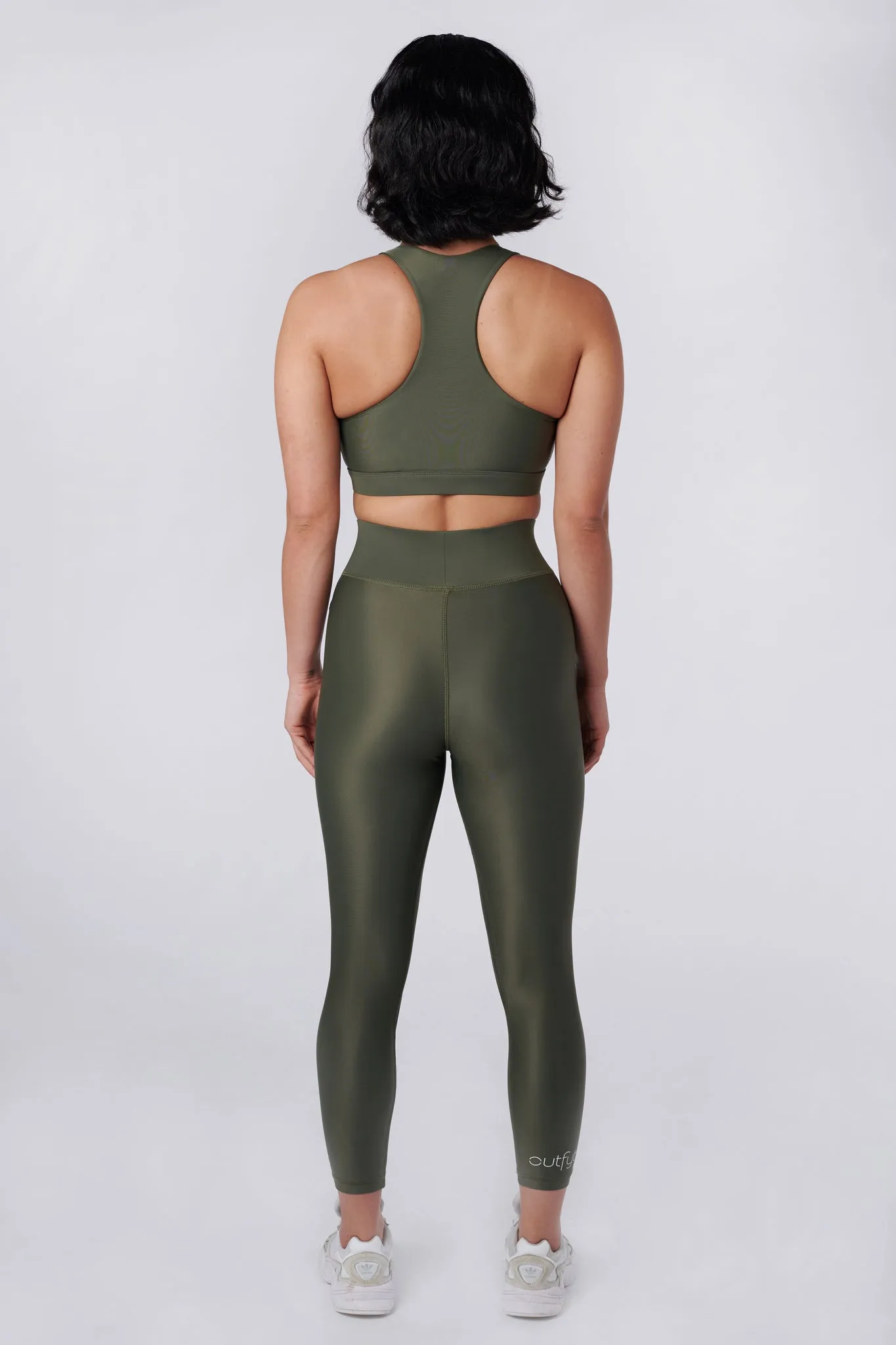 Cora Compression Leggings | Recycled Nylon | Olive