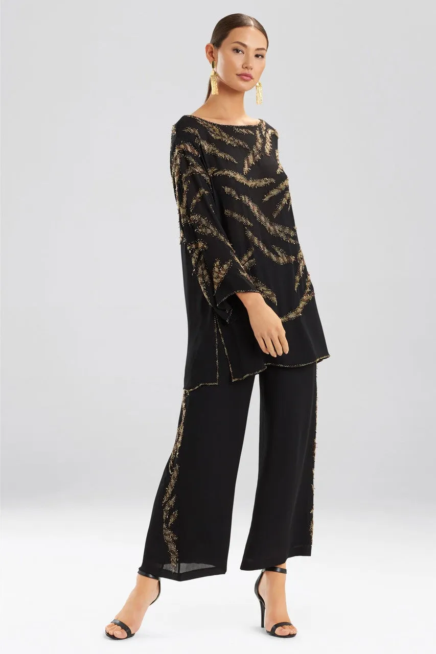 Couture Tiger Stripe Beaded Pants