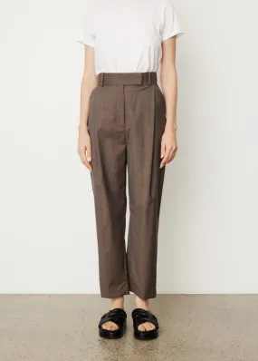 Deep Pleat Wool Trousers