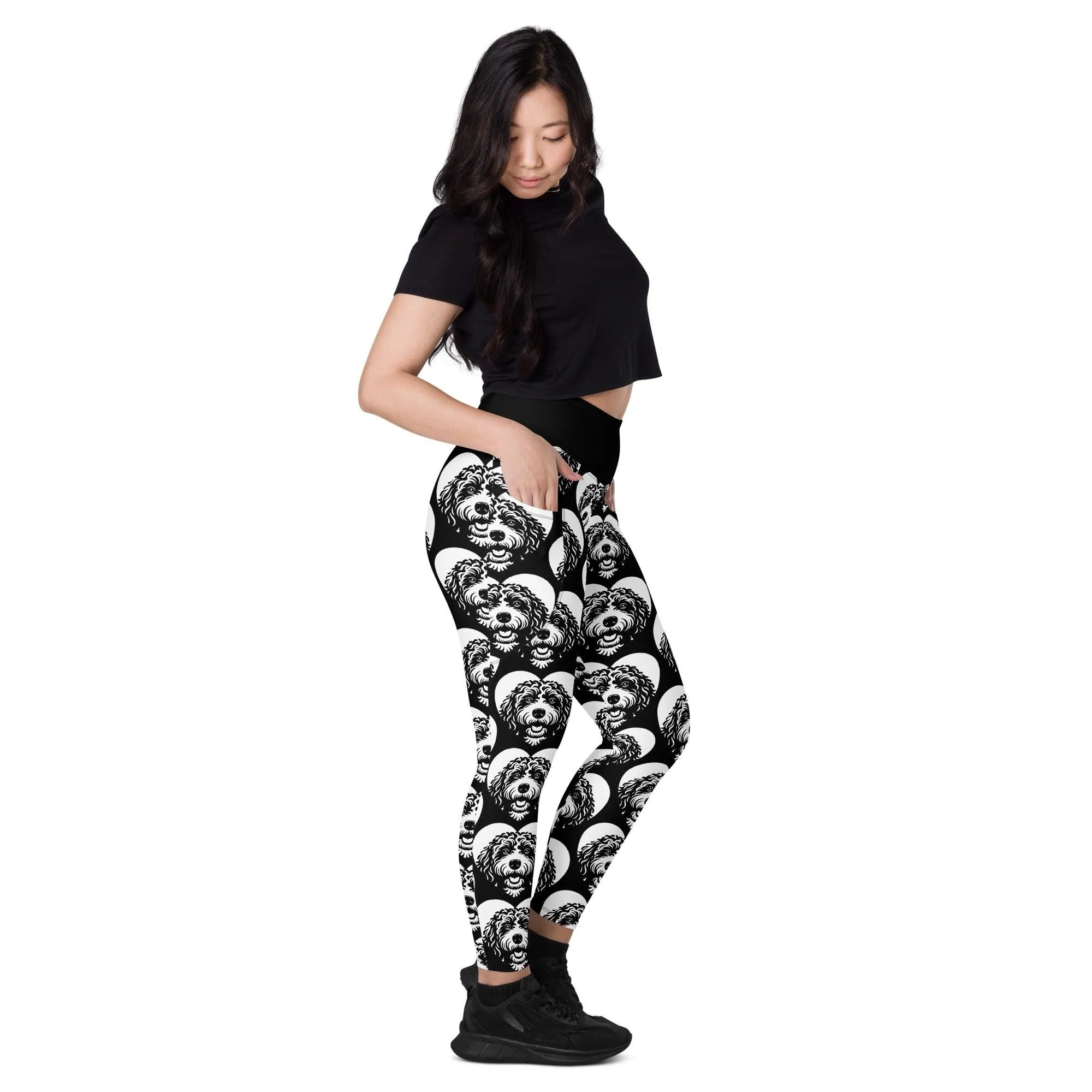 DOG BREED LEGGINGS with pockets - BARBET - HERTTAHOUND