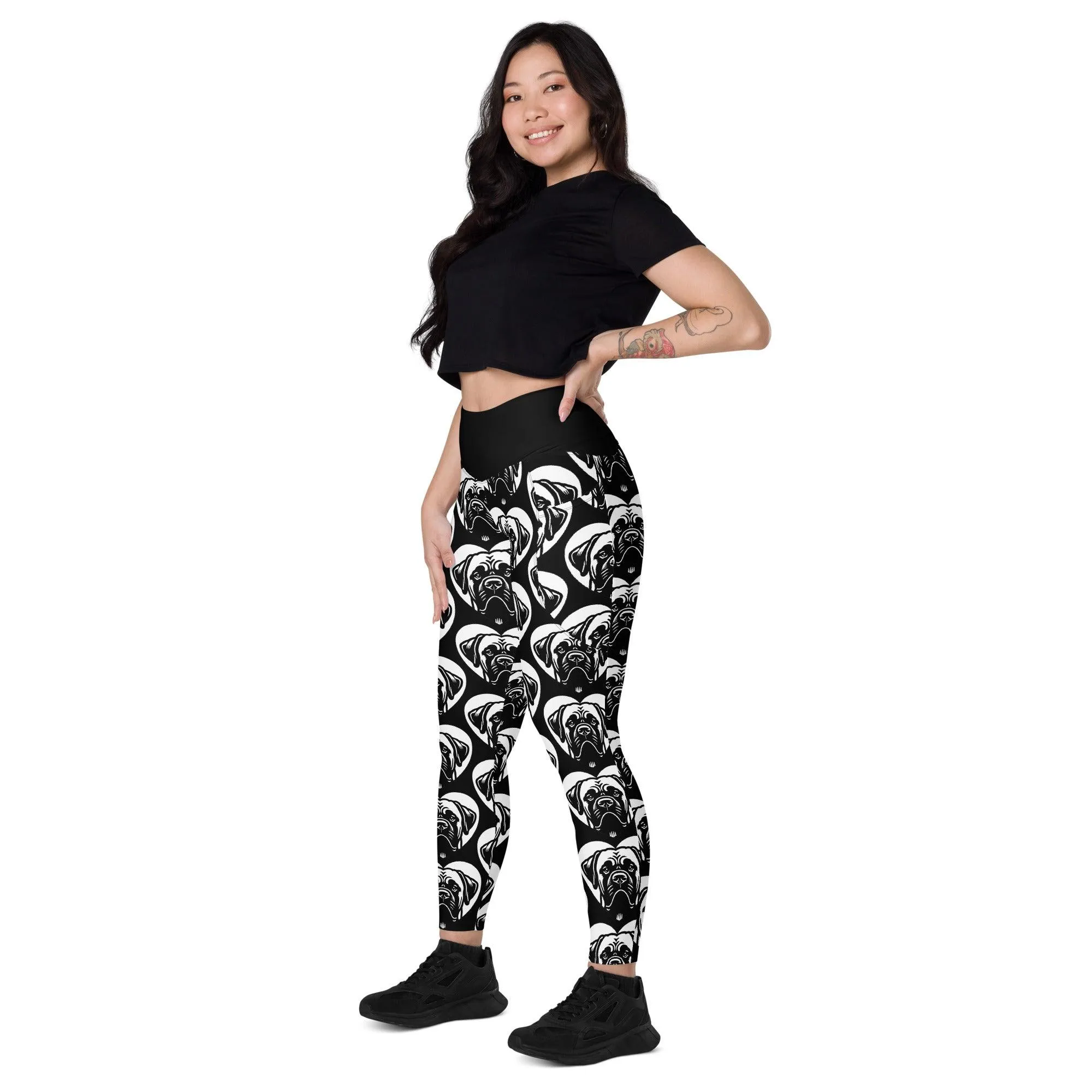 DOG BREED LEGGINGS with pockets - BULLMASTIFF - HERTTAHOUND