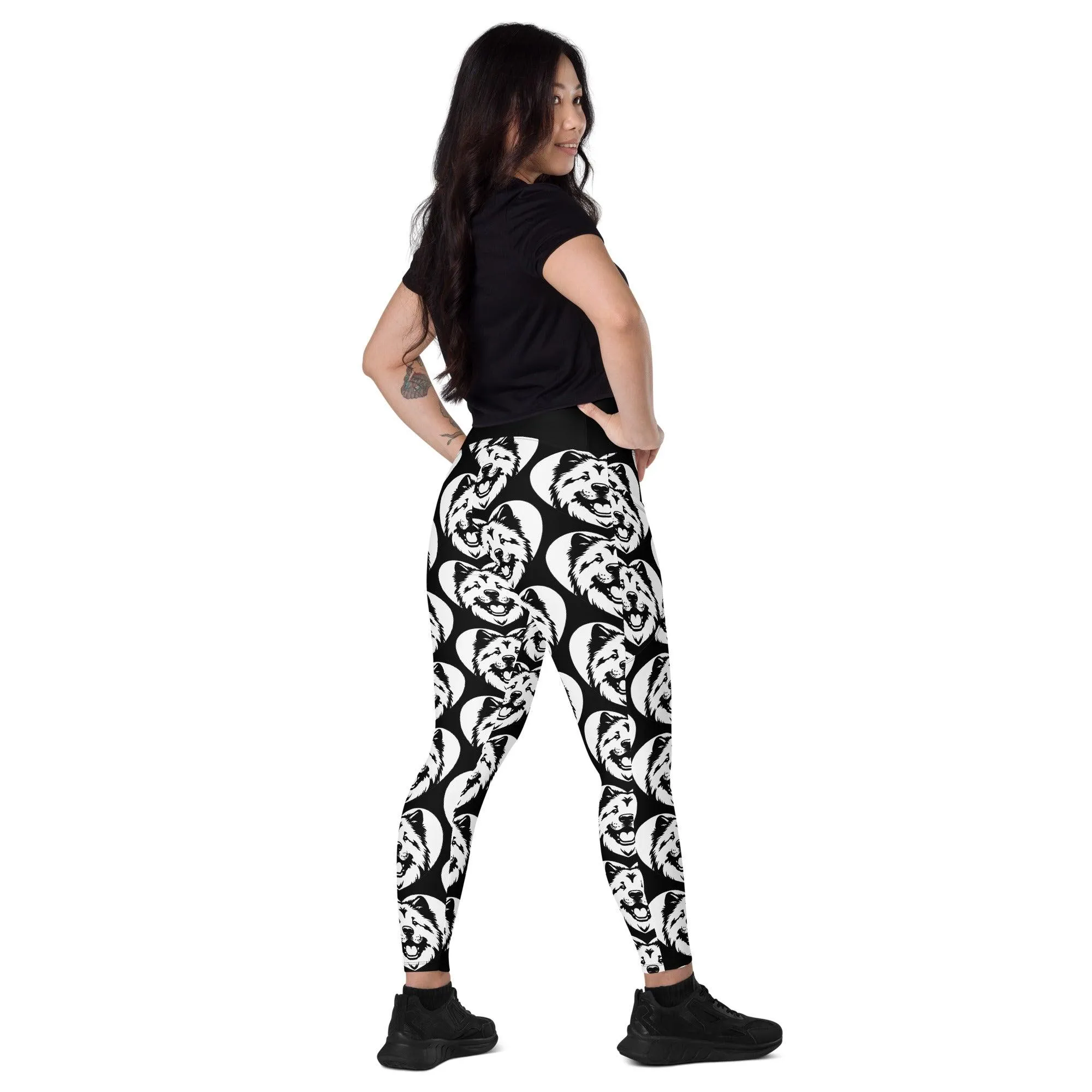 DOG BREED LEGGINGS with pockets - EURASIER - HERTTAHOUND