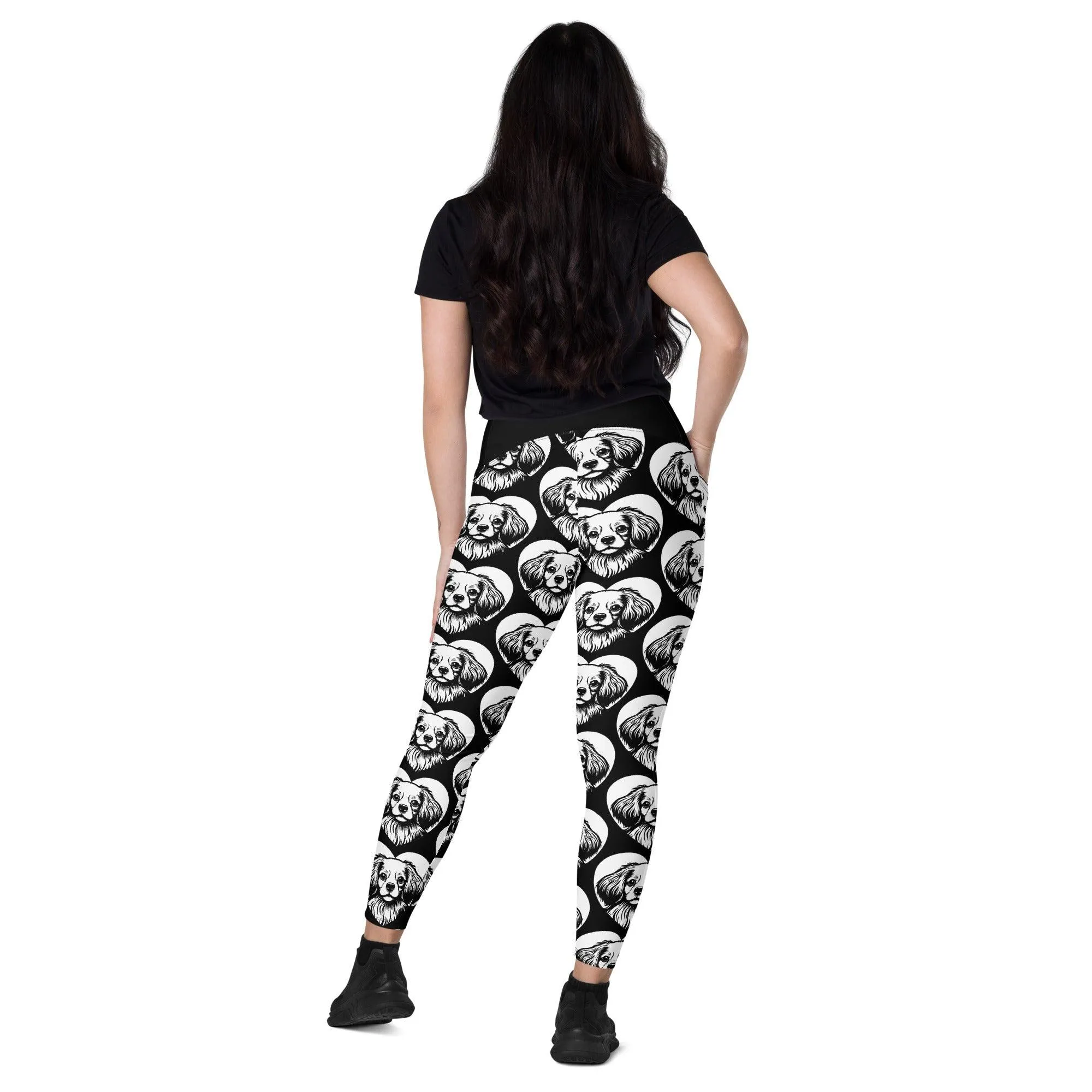 DOG BREED LEGGINGS with pockets - TIBETAN SPANIEL - HERTTAHOUND