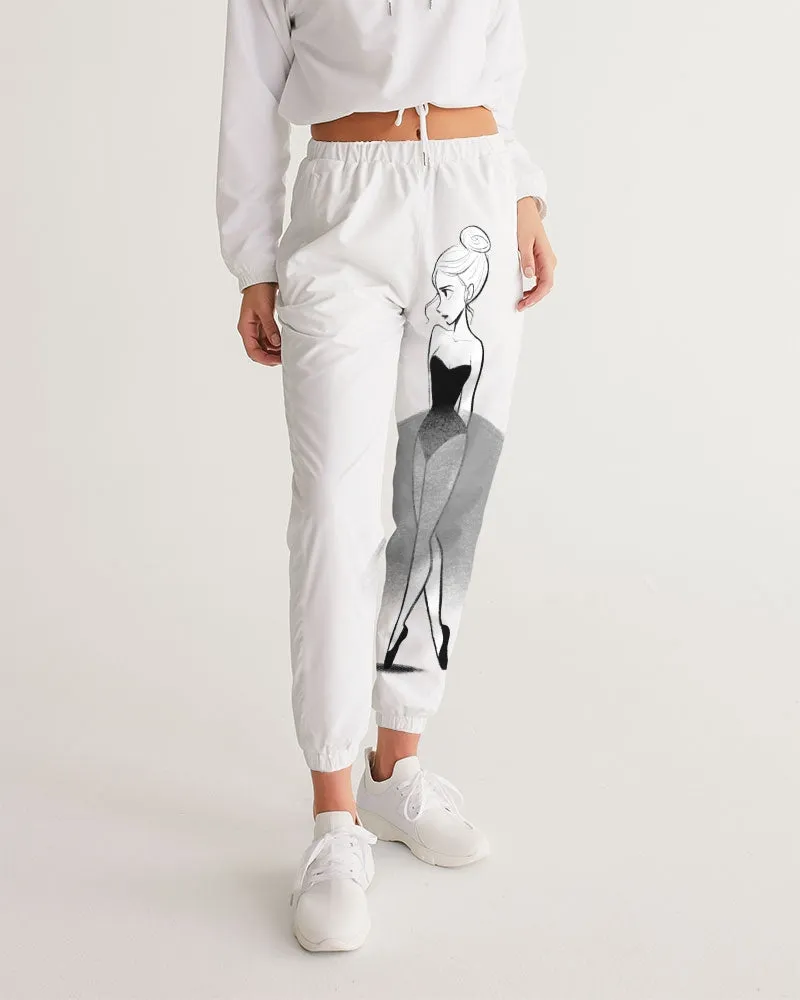 DOLLY DOODLING Ballerina Women's Track Pants white