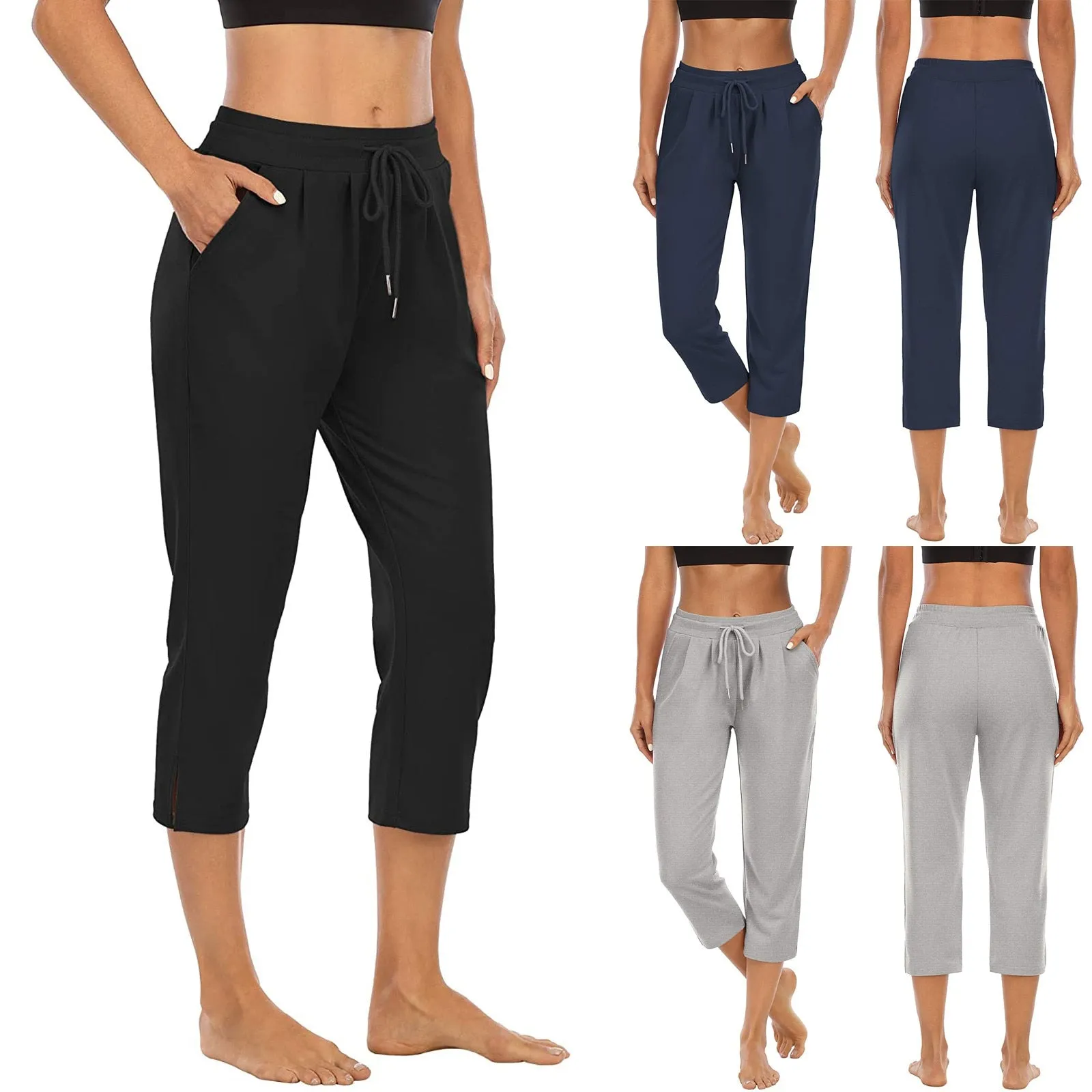 Fabulous Fitness Yoga 3/4 Length Poly-Spandex Pants