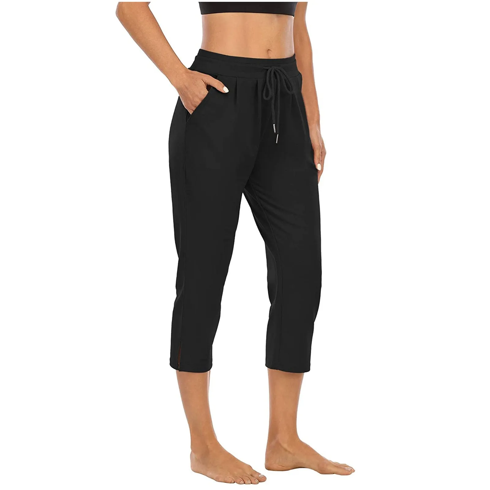 Fabulous Fitness Yoga 3/4 Length Poly-Spandex Pants