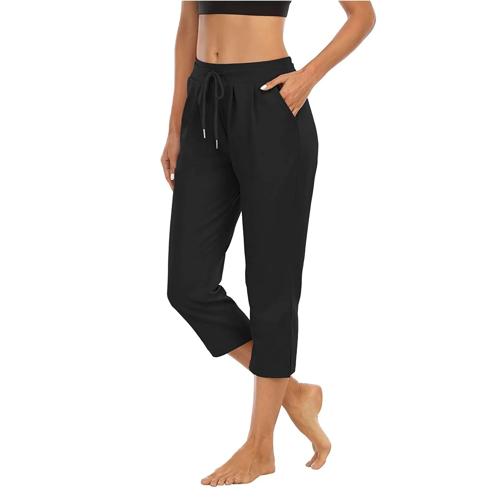 Fabulous Fitness Yoga 3/4 Length Poly-Spandex Pants