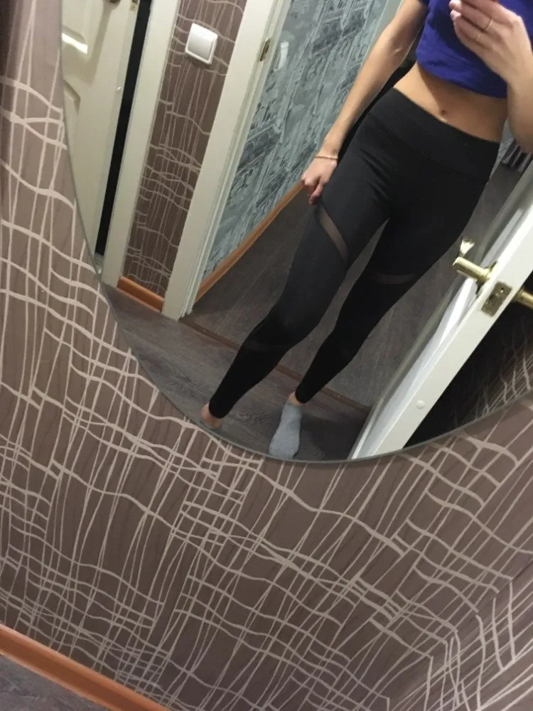 Fitness Yoga Sports Tight Mesh Pants