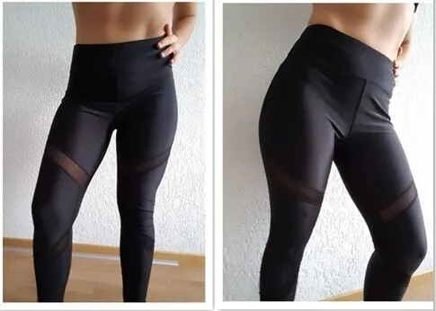 Fitness Yoga Sports Tight Mesh Pants