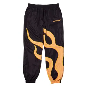 Flaming Hot Track Pants (Black)