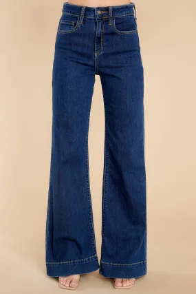 Get On Board Dark Wash Flare Jeans