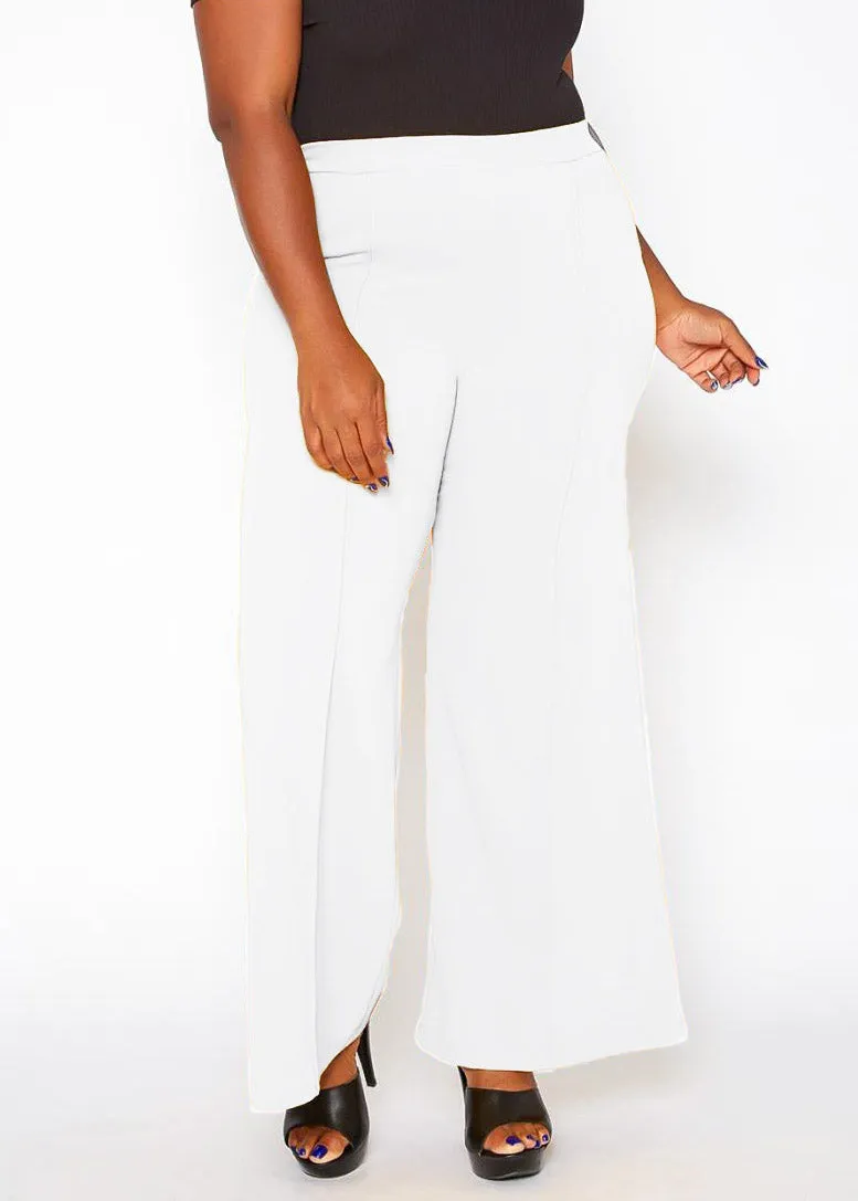 Hi Curvy Plus Size Women High Rise Trouser Pants