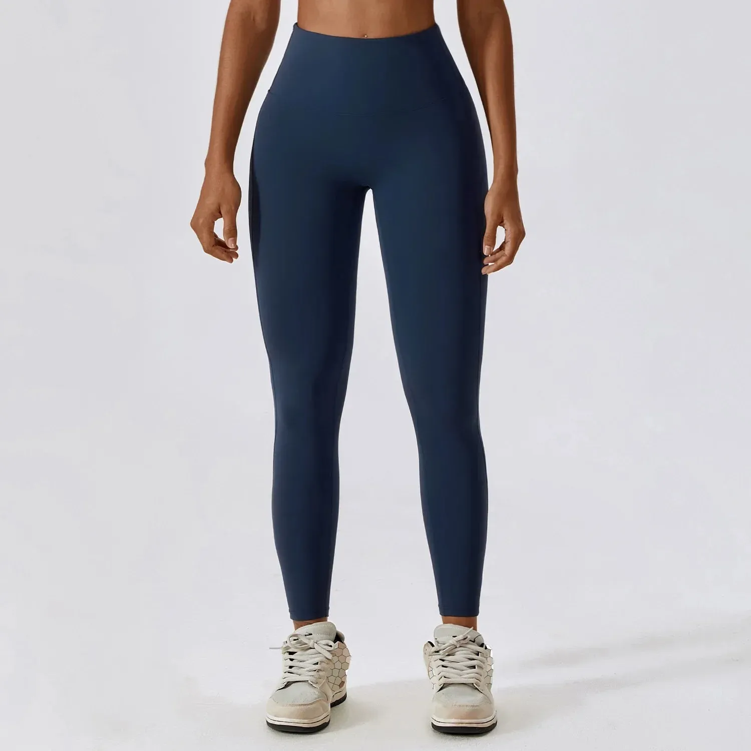 High Waist Running Tights for Women - Push Up Jogging Pants with Stretch and Breathable Fabric