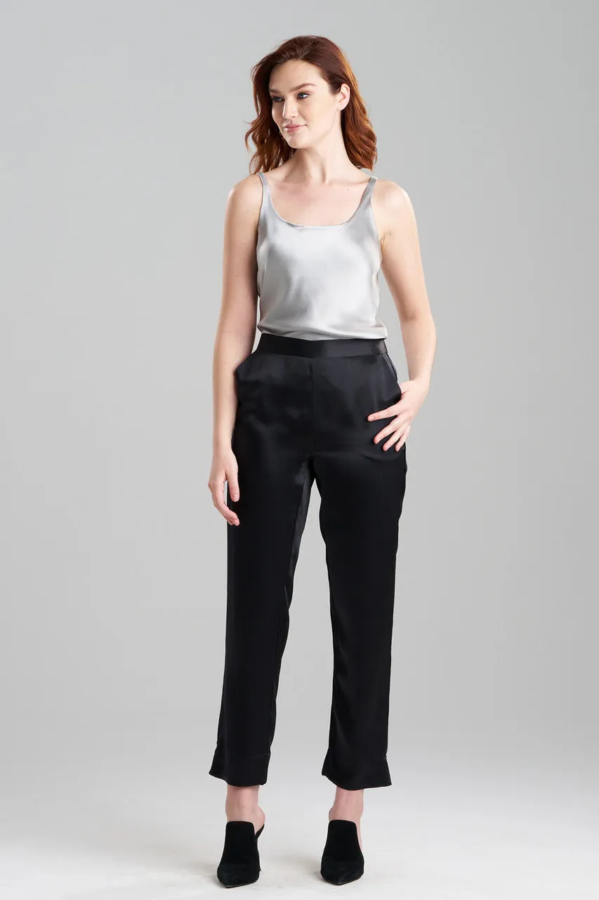 Key Essentials Silk Slim Pants