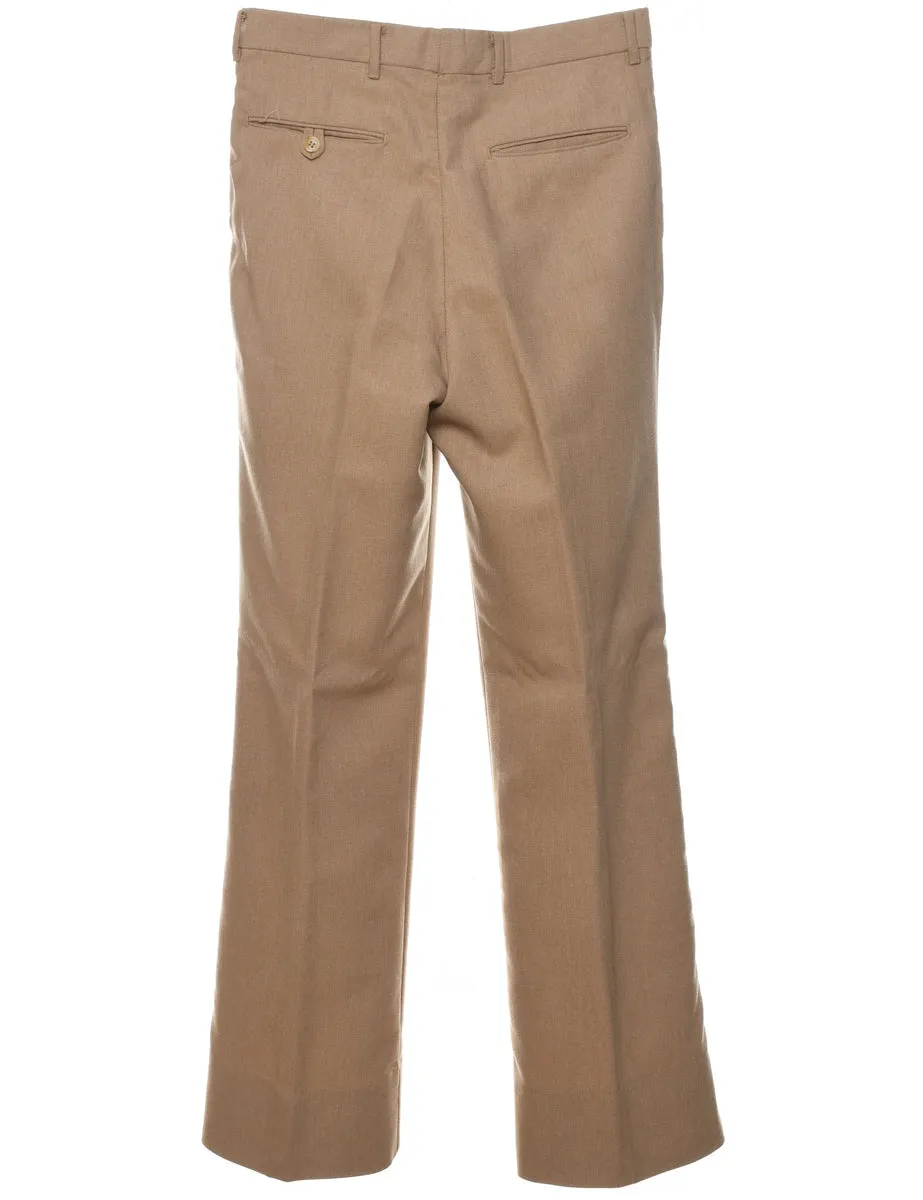 Light Brown Pleated Trousers - W30 L31