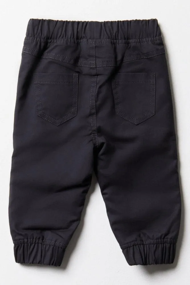 Lined Jogger Pants Black