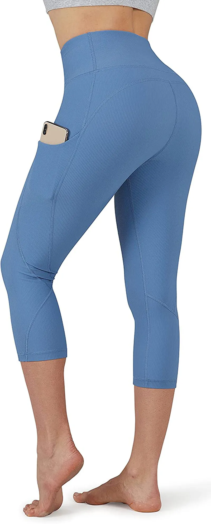 Lingswallow High Waist Yoga Pants - Yoga Pants with Pockets Tummy Control, 4 Ways Stretch Workout Running Yoga Leggings