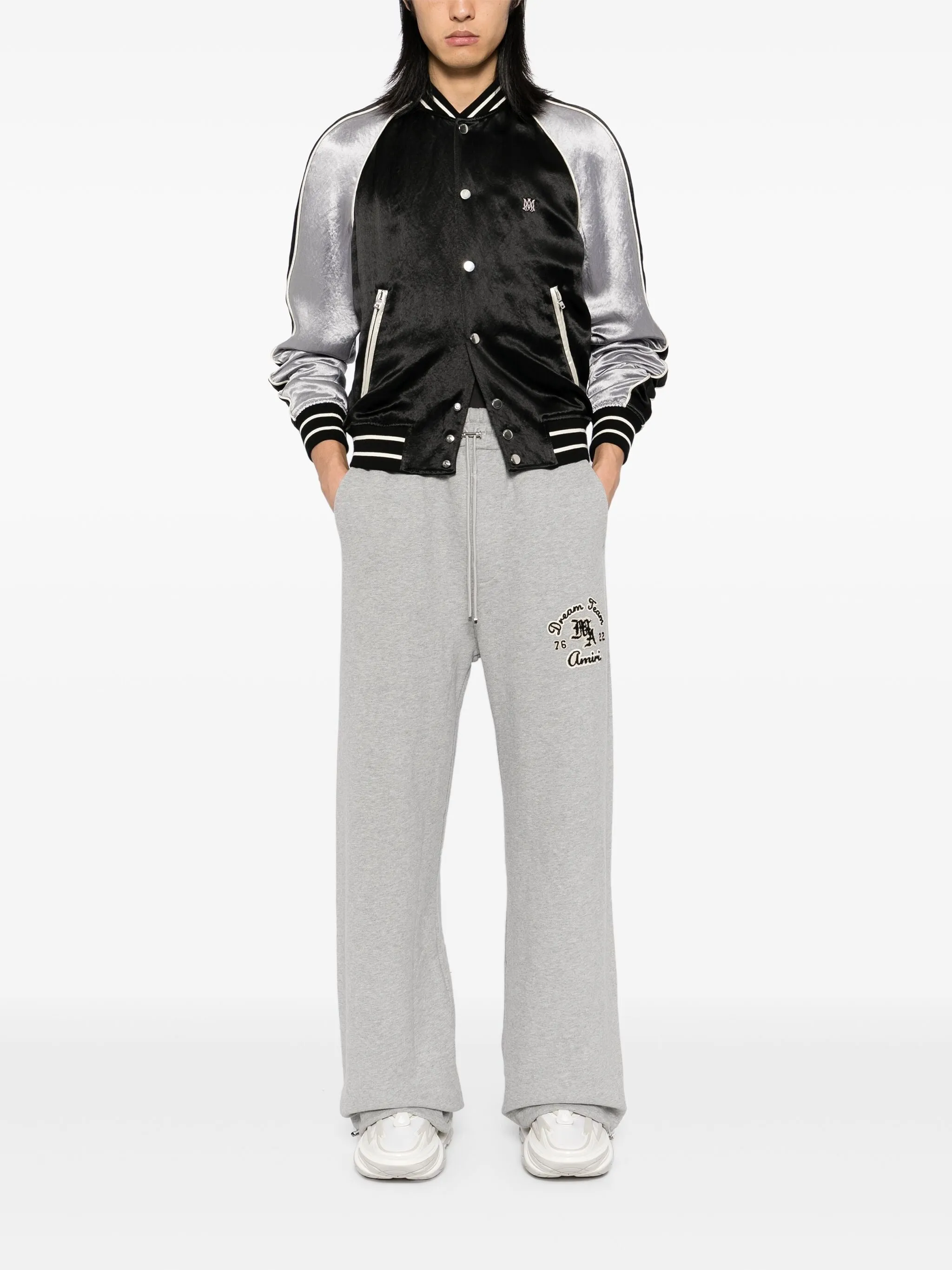 LOGO-APPLIQUÉ DRAWSTRING TRACK PANTS