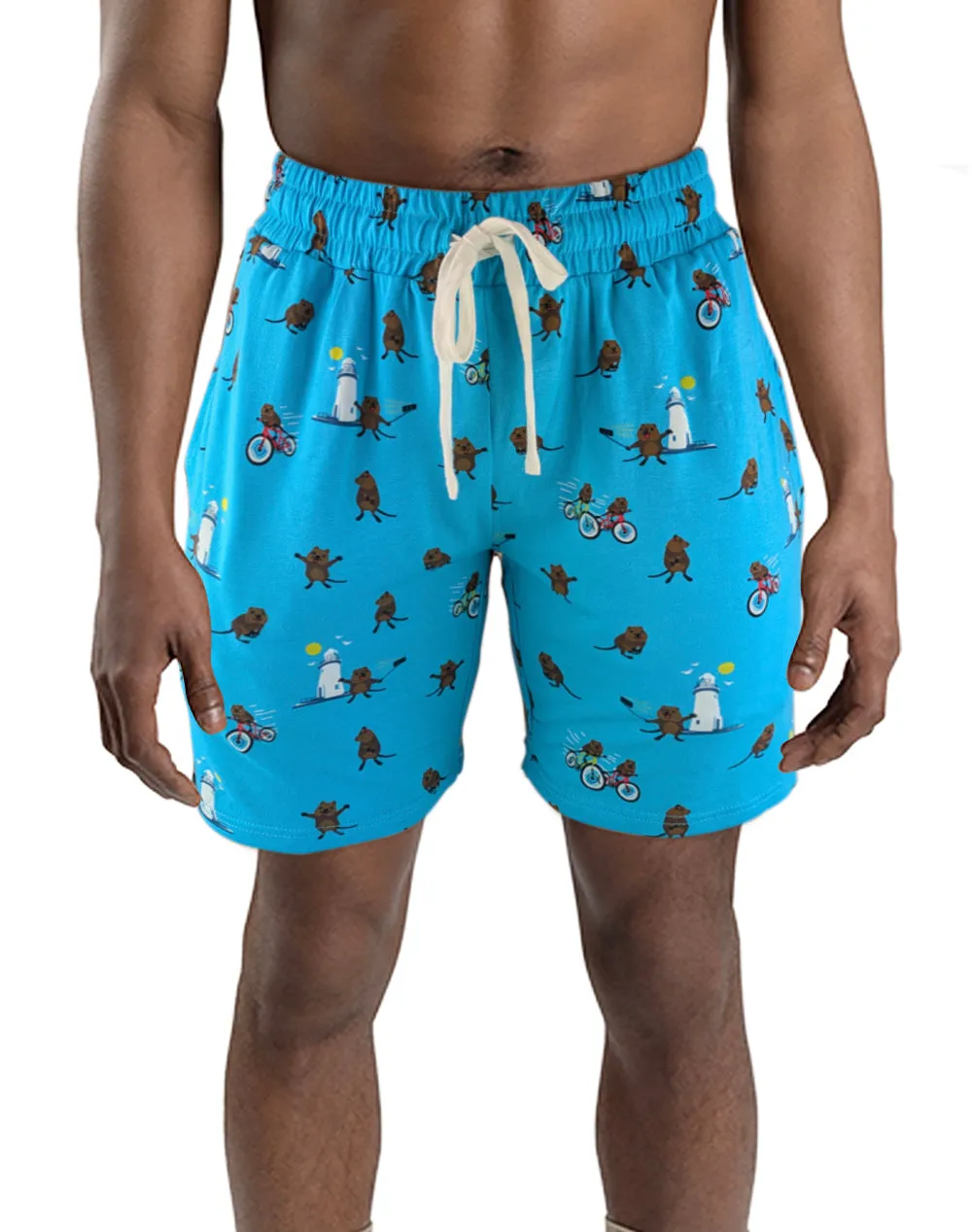 MENS QUOKKA BAMBOO JERSEY SLEEP SHORT