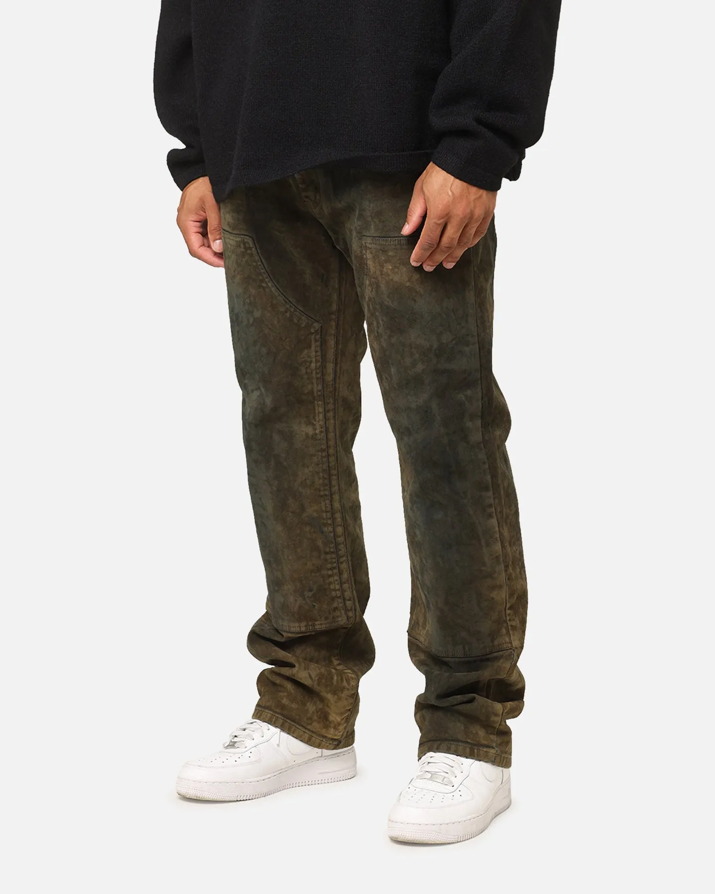 MNML V712 SL3 Suede Pants Olive/Black