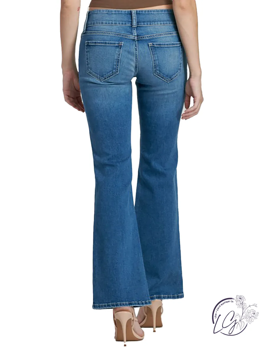 Monica Mid-Rise 2 Button Flare by Cello Jeans