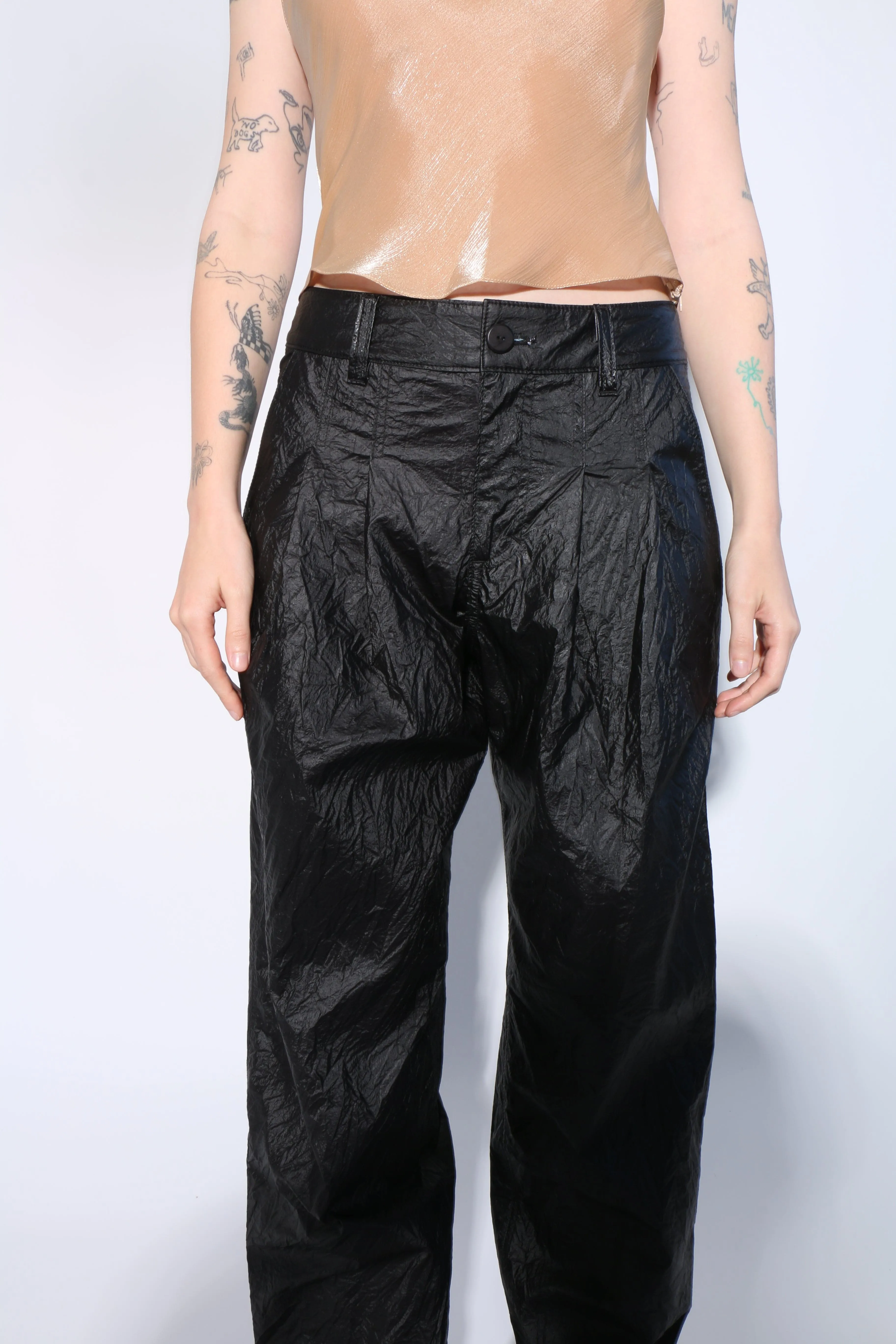 Obsidian Nylon Trouser