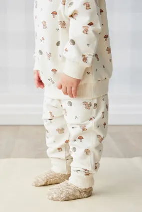 Organic Cotton Jalen Track Pant - Woodland Friends