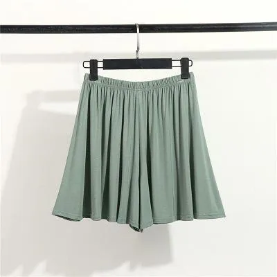 Outdoor Modal High Waist Shorts Women Summer All-Matching Slim Look Loose Casual Pants Thin Pajamas Culottes Home Plus Size Shorts