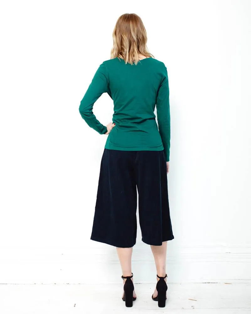 People Tree | Janine Corduroy Culottes | Navy