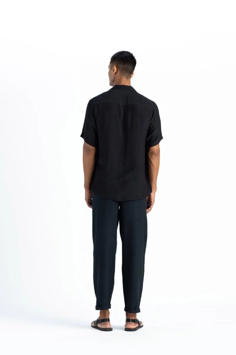 Pleated Pant-Black