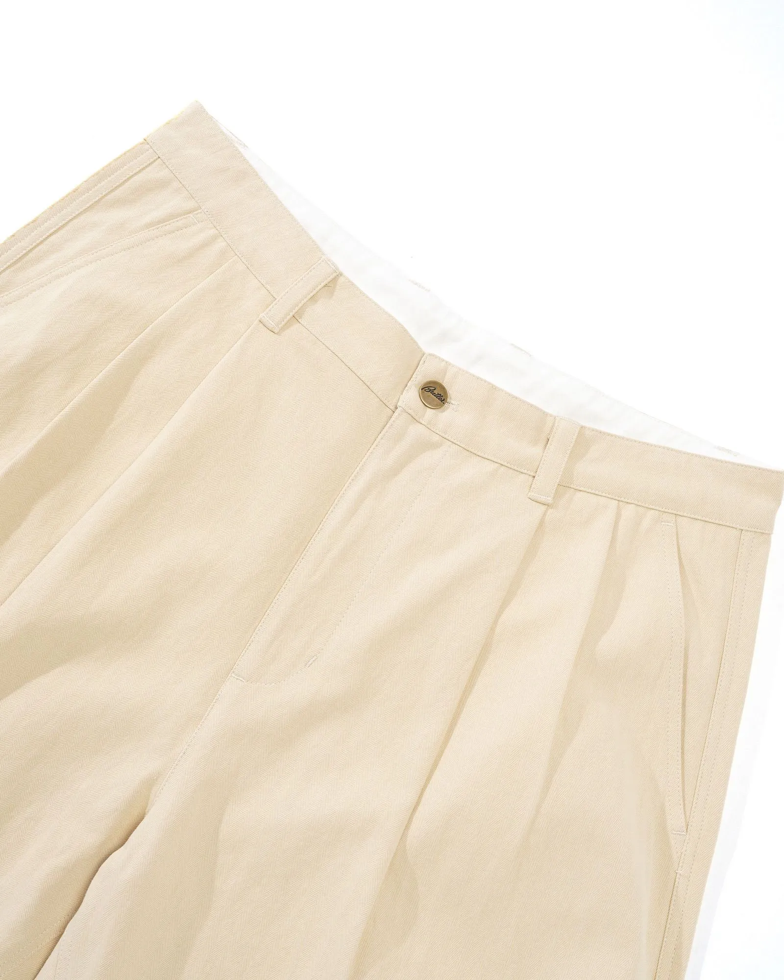 Pleated Trousers, Khaki