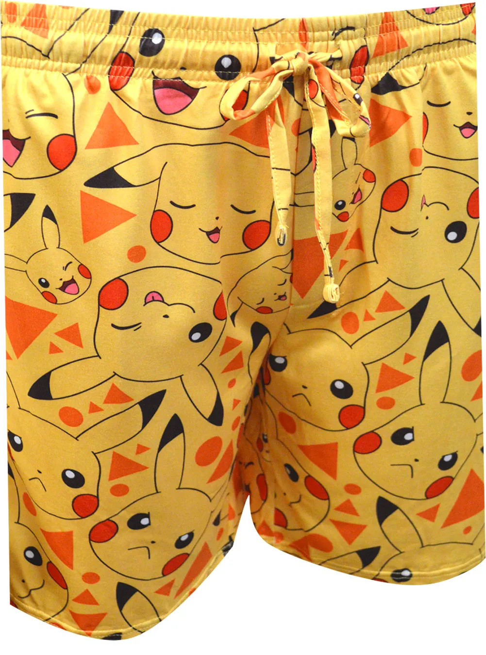 Pokemon Pikachu Many Pika Faces Long Sleep Shorts