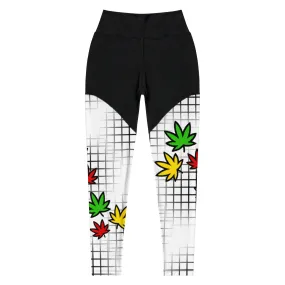 Ras Colors Grid Sports Leggings