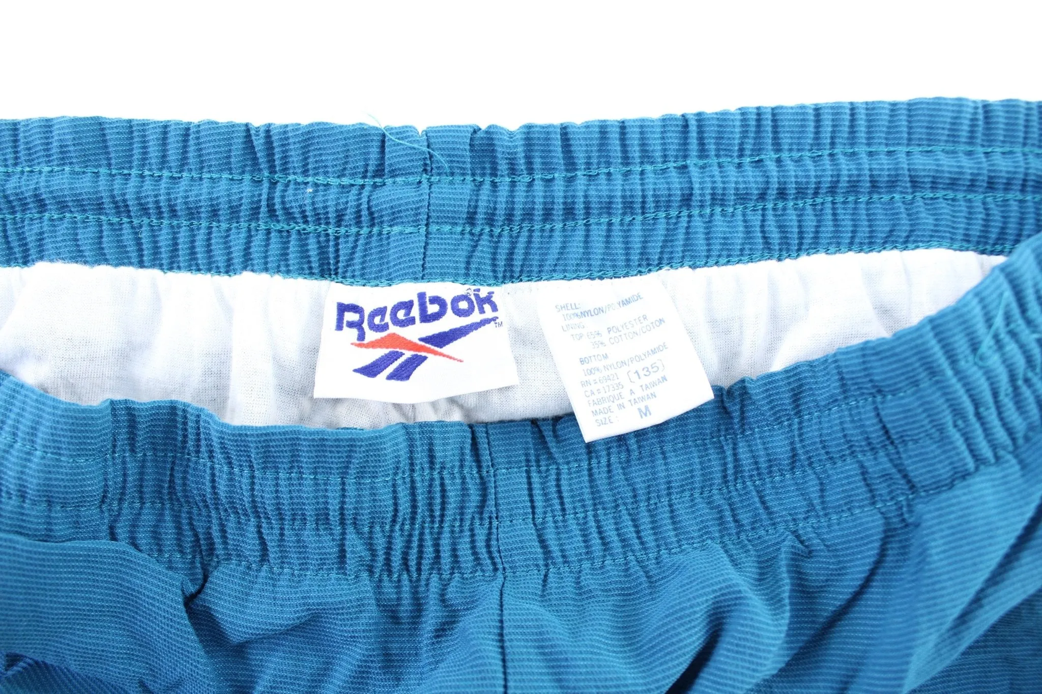 Reebok Embroidered Logo Teal Track Pants