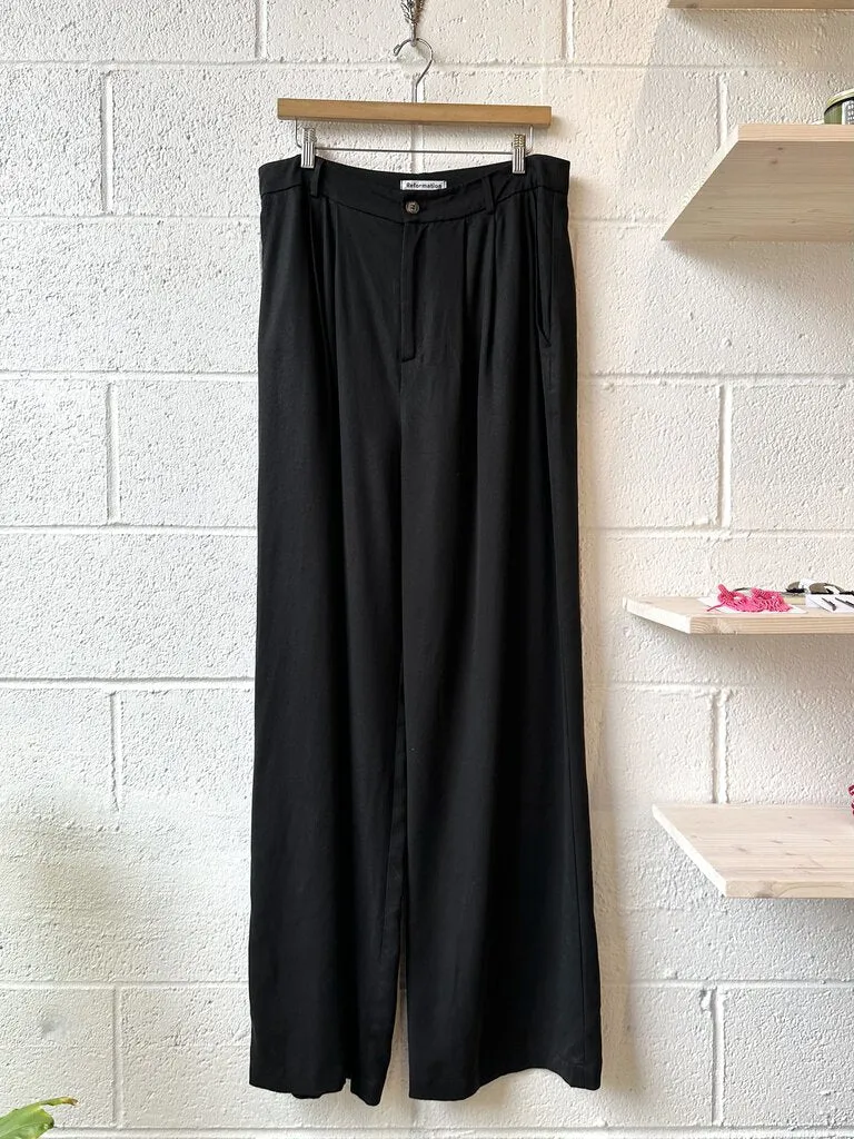 Reformation pleated trousers