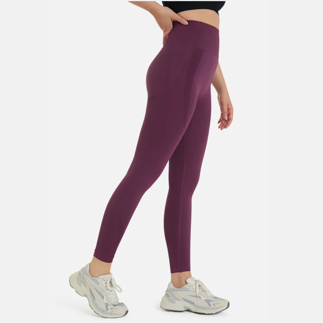 Seamless Compression Leggings V2 Plum