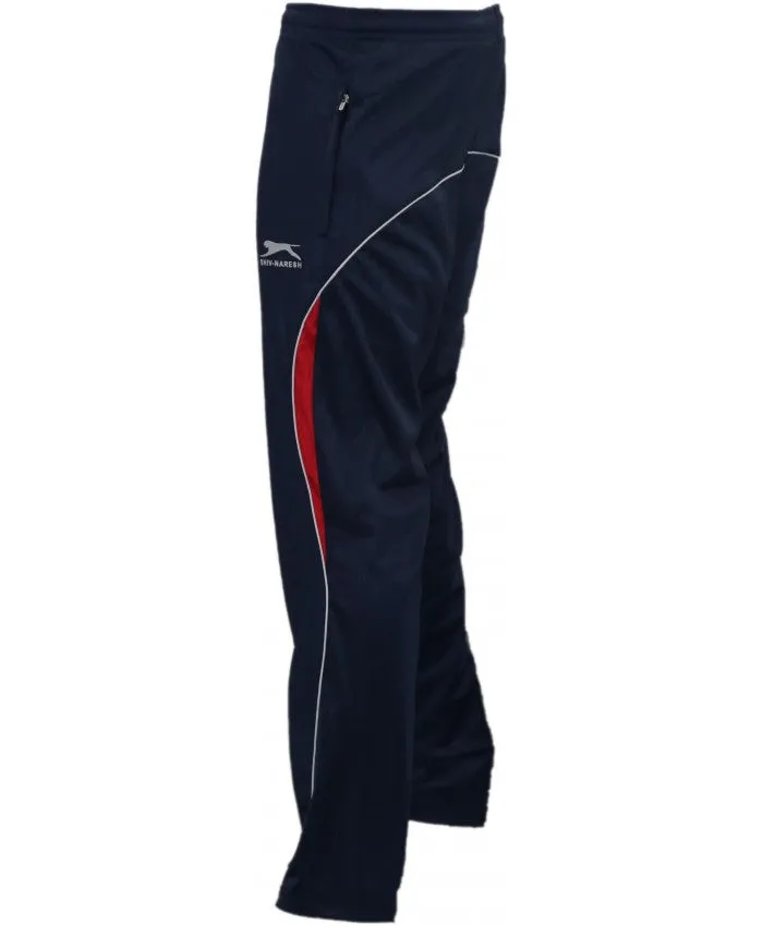 SHIV NARESH Trenz Poly Unisex Track Pants (Navy-Red)