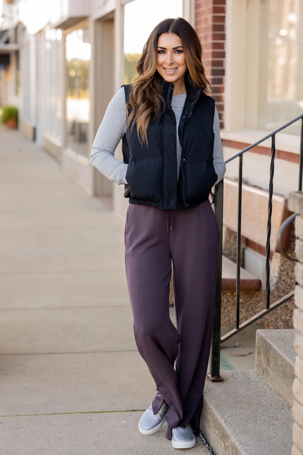 Side Slit Relaxed Pants