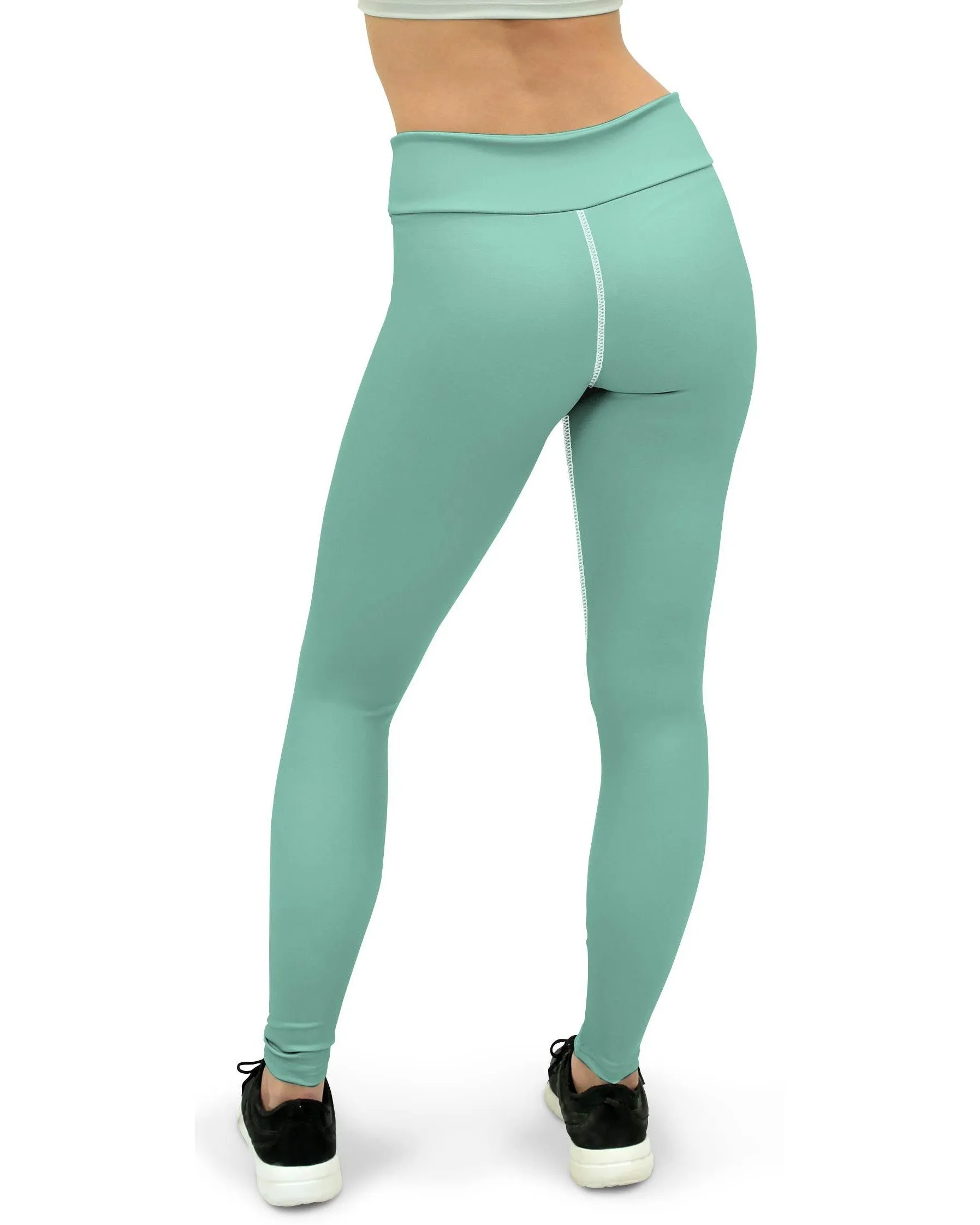 Solid Mint Green Yoga Pants