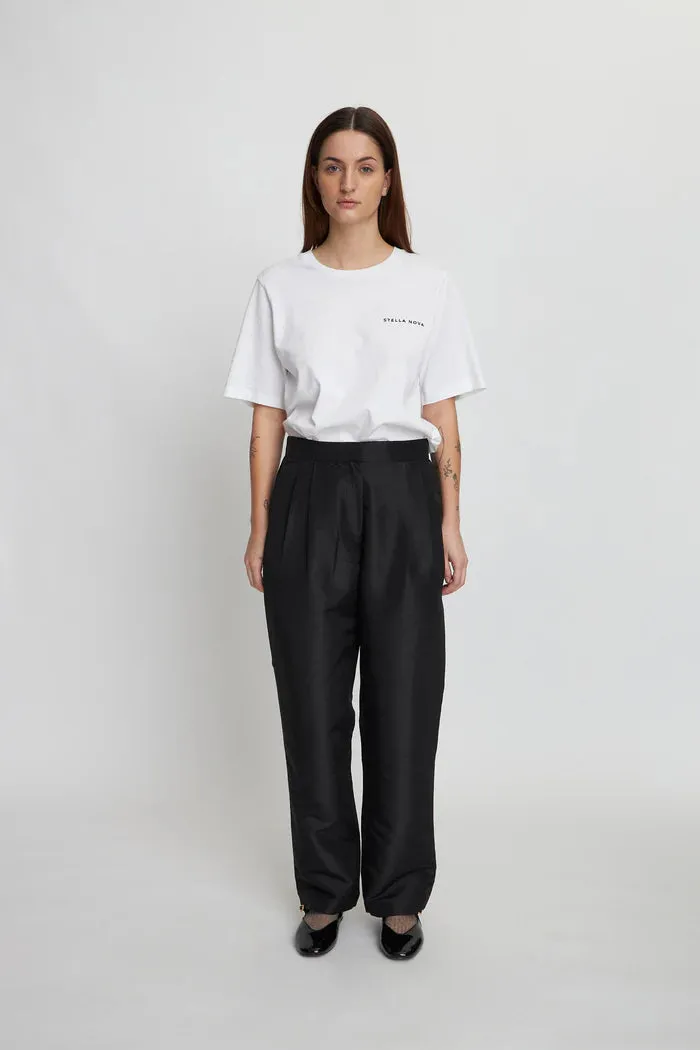 Stella Nova Crispy Pleated Black Trousers