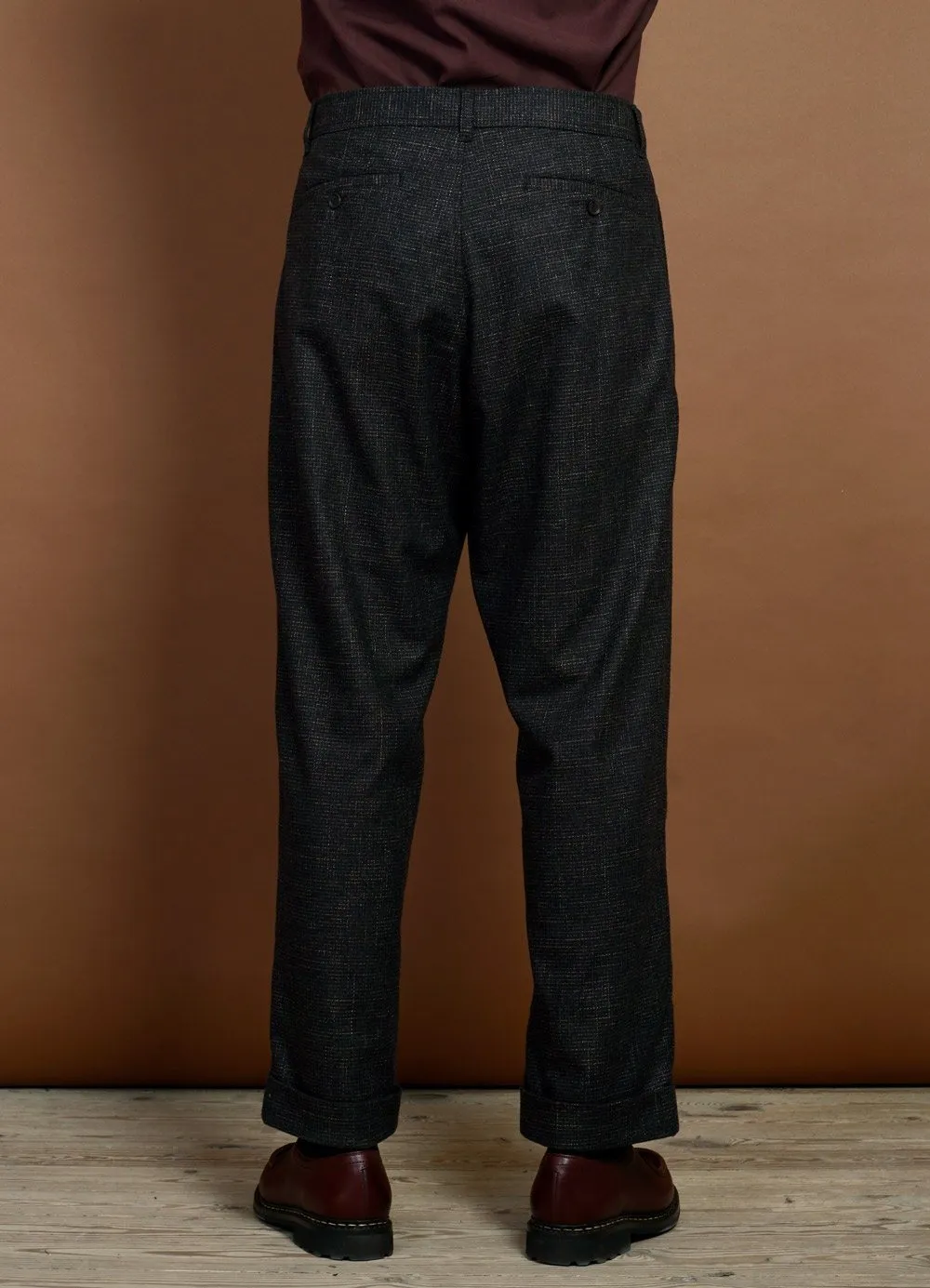 SYLVESTER | Double Pleated Trousers | Macchiato