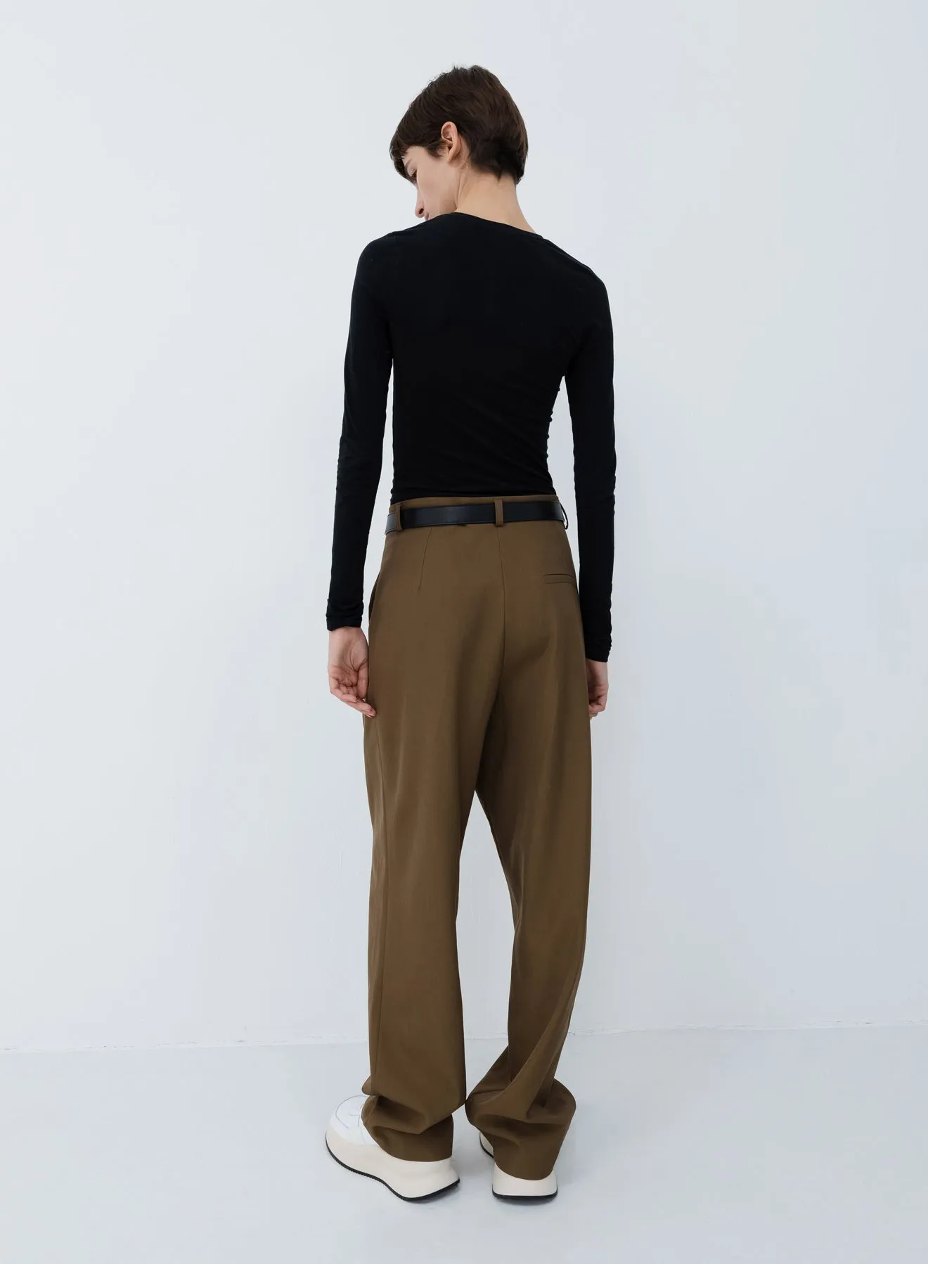 Trousers light wool | breen