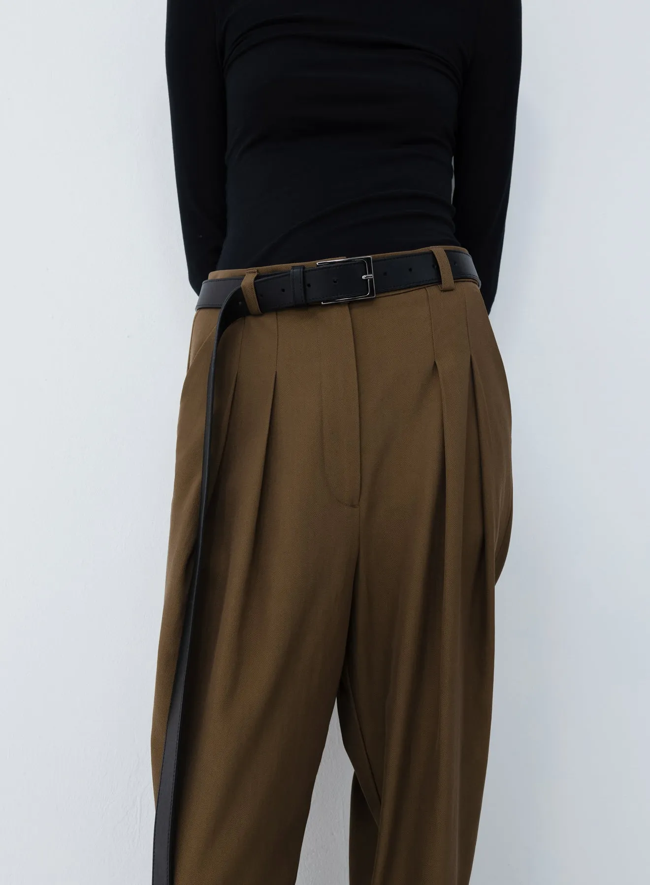 Trousers light wool | breen