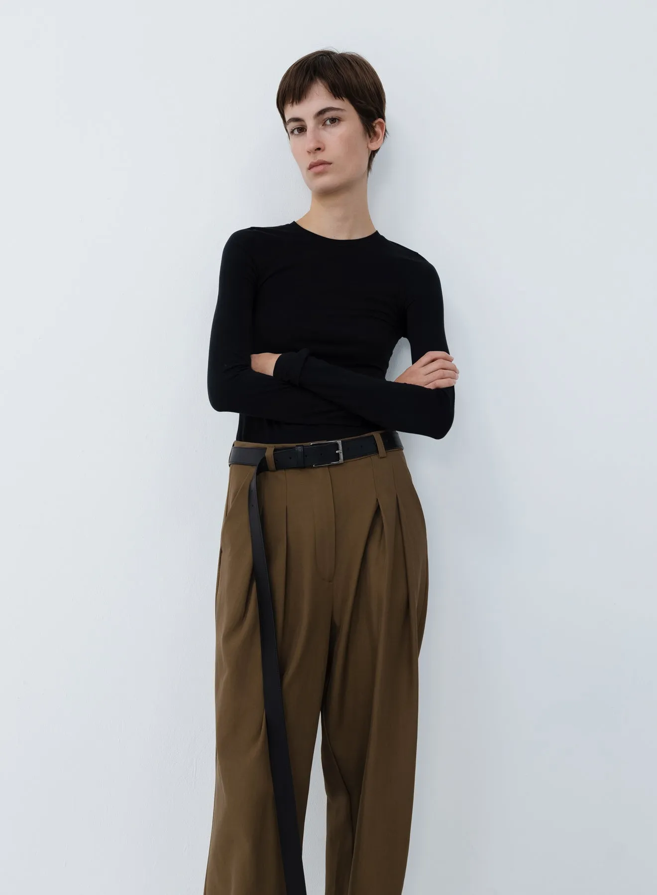 Trousers light wool | breen