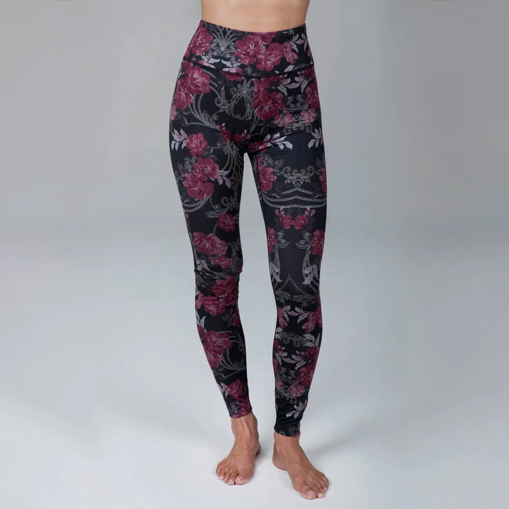 Ultra High Waist Legging (Versailles Rose Print)